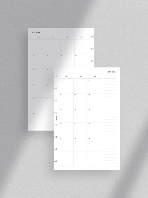 2024-2025 monthly calendar planner printables templates, digital instant download, print at home, pdf file format, aesthetic minimal design layout.