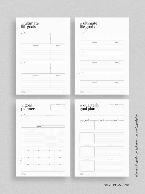 The Masterful Pursuit - The Ultimate Goal & Project Planner - Workbook - 32 Pages